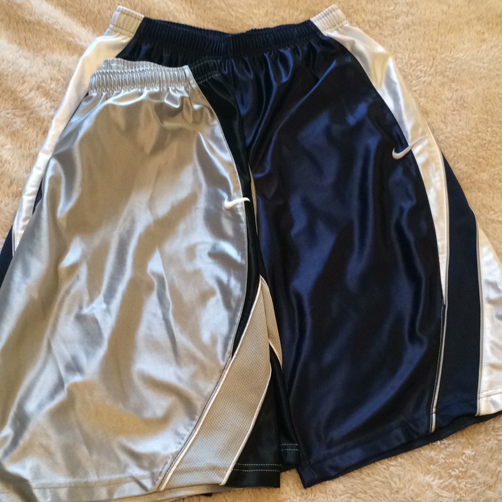 Two Boy's Nike Basketball Shorts